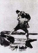 Peasant Carrying a Woman Francisco de Goya